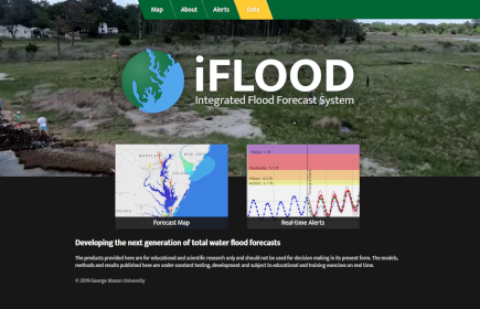 Screenshot of iFlood website.